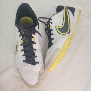 Nike Men's Sz. 12 Legend 9 Academy IC White Smoke Grey Yellow Indoor DA1190 107